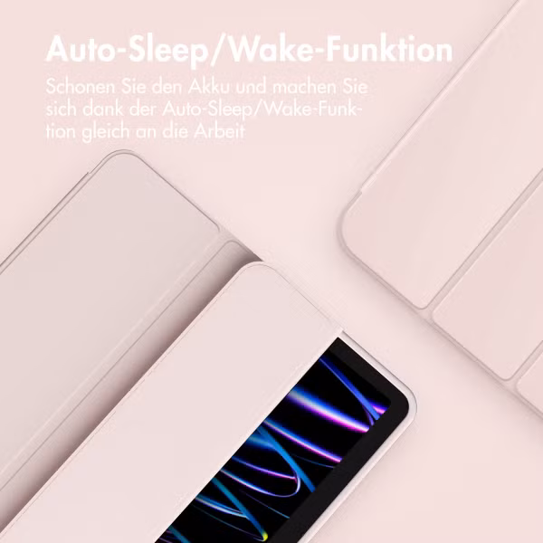 Accezz Smarte Klapphülle aus Silikon Apple iPad Air 11 Zoll (2025) M3 / (2024) M2 / Air 5 (2022) / Air 4 (2020) - Rosa