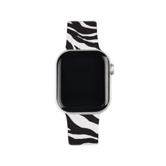 iDeal of Sweden Einstiegs-Uhrenarmband für  Apple Watch Series 1 - 9 / SE (38/40/41 mm) | Series 10 / 11 (42 mm) - Größe S/M - Iconic Zebra
