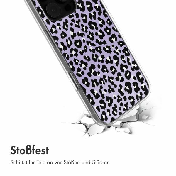 imoshion Design Hülle iPhone 16 Pro - Leopard Lilac