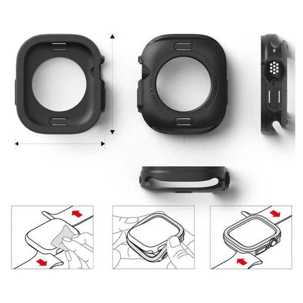 Ringke Air Sports Case für die Apple Watch Ultra (2) - 49 mm - Schwarz