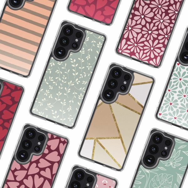 imoshion Design Hülle Samsung Galaxy S26 Ultra - Smoke Green Flowers