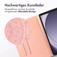 imoshion Mandala Klapphülle Samsung Galaxy Tab A9 Plus - Rose Gold