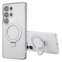 Accezz Ring Stand Backcover mit MagSafe Samsung Galaxy S25 Ultra - Transparent