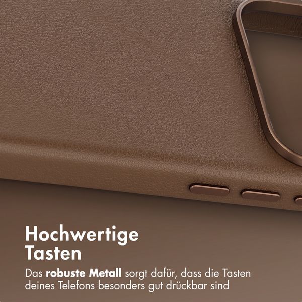 Accezz MagSafe Leather Backcover Apple iPhone 18 Pro Max / 17 Pro Max - Kaffeebraun