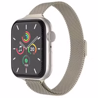 imoshion Mailandisches schlankes Armband für das  Apple Watch Series 1 t/m 9 / SE (38/40/41 mm) | Series 10 / 11 (42 mm) - Champagne