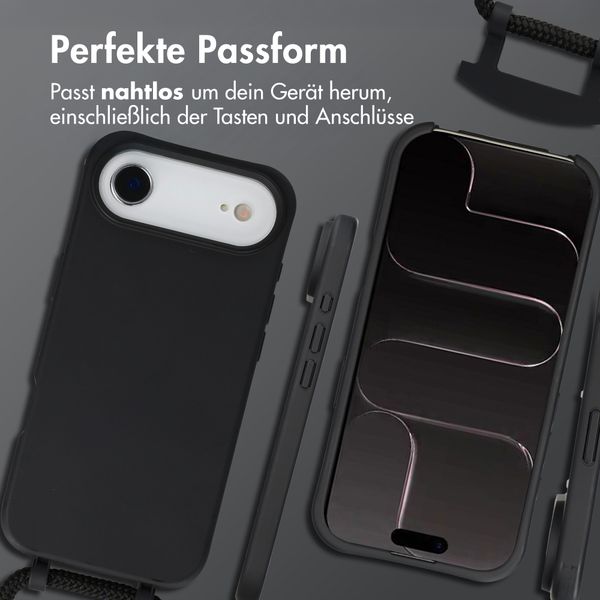imoshion Color Backcover mit abnehmbarem Handykette und MagSafe Apple iPhone Air - Schwarz