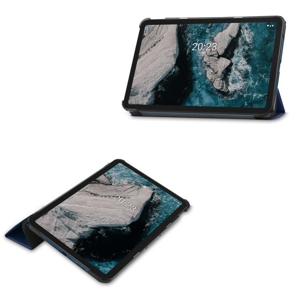 imoshion Trifold Klapphülle Nokia T20 - Dunkelblau