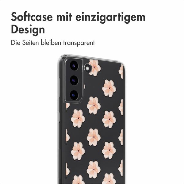 imoshion Design Hülle Samsung Galaxy S22 - Floral Peach