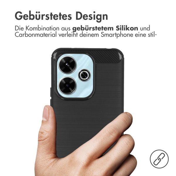 imoshion Brushed Back Cover für das Xiaomi Redmi 13 - Schwarz