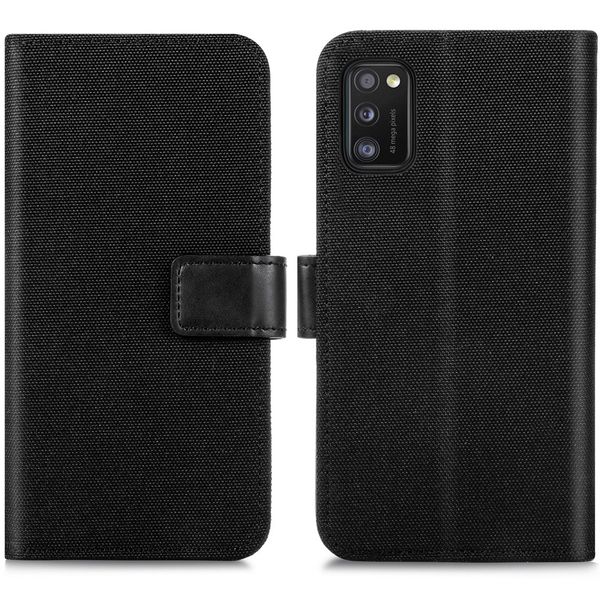 imoshion Luxuriöse Canvas-Klapphülle Samsung Galaxy A41 - Schwarz