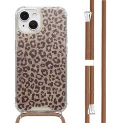 imoshion Design Hülle mit Band Apple iPhone 15 - Leopard Mood