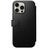 Nomad Modern Leather Folio Klapphülle für das Apple iPhone 16 Pro Max - Black
