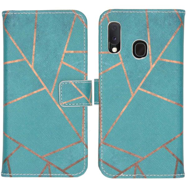 imoshion Design TPU Klapphülle Samsung Galaxy A20e - Blue Graphic
