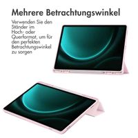 imoshion Trifold Hardcase Klapphülle für das Samsung Tab S10 Plus / Tab S9 FE Plus / Tab S9 Plus 12.4 Zoll - Rosa