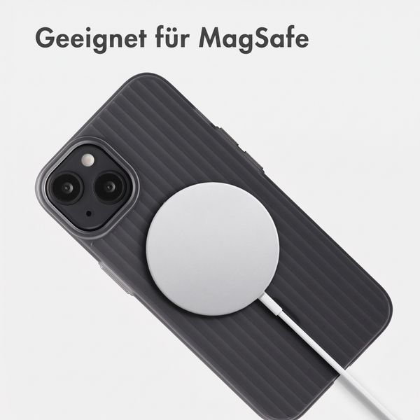Accezz Lite Backcover mit MagSafe | Fluted | Apple iPhone 13 - Grau