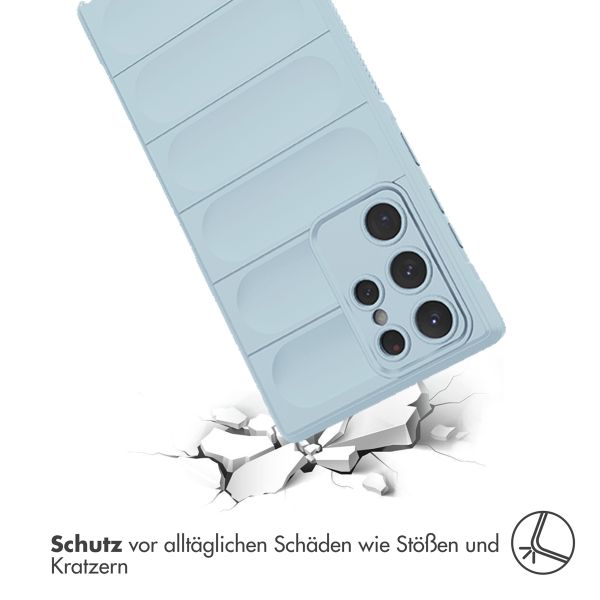 imoshion EasyGrip Back Cover für das Samsung Galaxy S22 Ultra - Hellblau