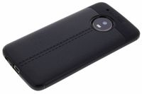 Leder Silikon-Case für Motorola Moto G5 Plus