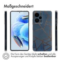 imoshion Design Hülle für das Xiaomi Redmi Note 12 Pro - Blue Graphic