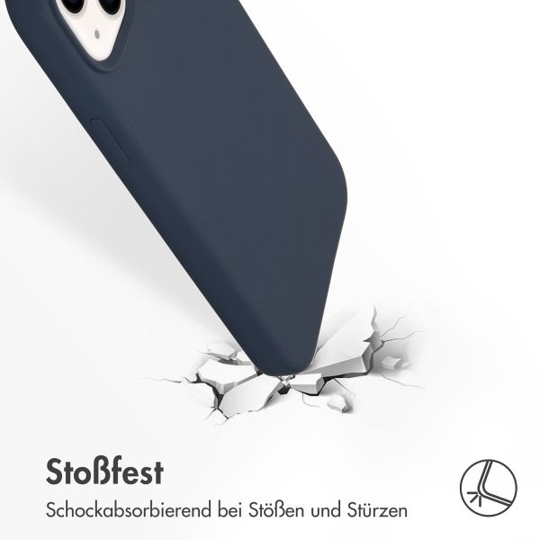 Accezz Liquid Silikoncase mit MagSafe für das Apple iPhone 14 Plus - Dunkelblau