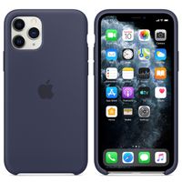 Apple Silikon-Case Midnight Blue für das Apple iPhone 11 Pro