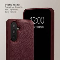 Selencia Nova Croco HandyHülle mit Kordel und Kartenhalter Samsung Galaxy A36 - Bold Burgundy