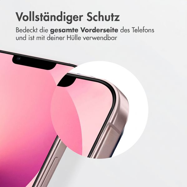 Accezz Gehärtetes Glas Displayschutz mit Applikator - 2-Pack Apple iPhone 17e / 16e / 15 / 14 / 13 / 13 Pro
