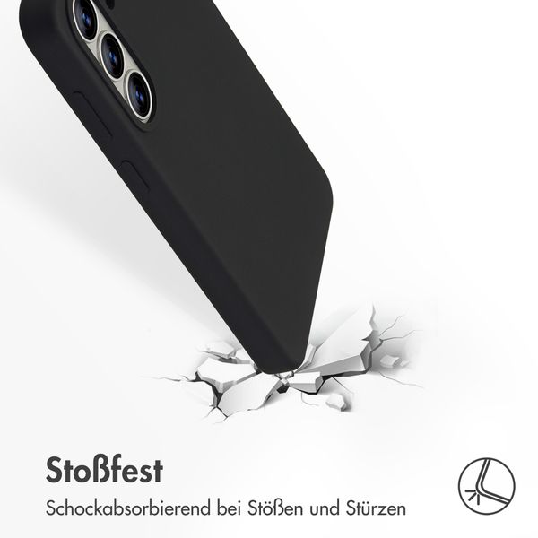Accezz Liquid Silikoncase mit MagSafe Samsung Galaxy S26 Plus - Schwarz