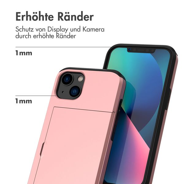 imoshion Backcover mit Kartenfach Apple iPhone 13 - Rosé gold
