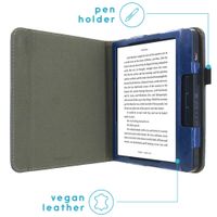 imoshion Vegan Leather Klapphülle Kobo Libra H2O - Dunkelblau