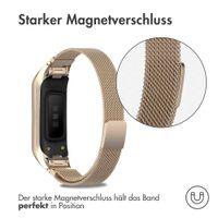 imoshion Mailändische Magnetarmband für das Samsung Galaxy Fit 2 - Champagner Gold