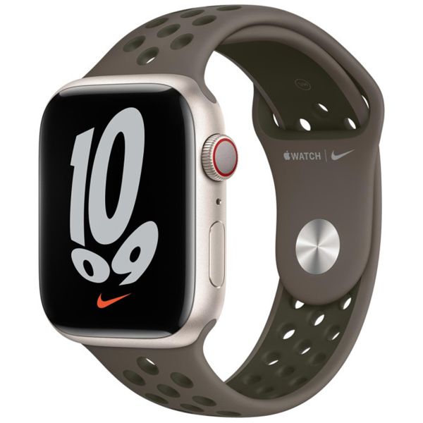 Apple Nike Sport Band für Apple Watch Series 1 bis 10 / SE / Ultra (2) (44/45/46/49 mm) - Olive Gray/Cargo Khaki