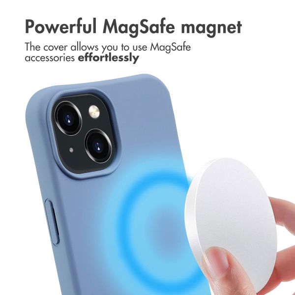 imoshion Color Backcover mit abnehmbarem Handykette und MagSafe Apple iPhone 15 - Ash Blue