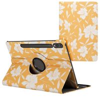 imoshion 360° drehbare Design Klapphülle Samsung Galaxy Tab S10 Plus / Tab S9 FE Plus / Tab S9 Plus - Yellow Flowers