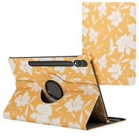 imoshion 360° drehbare Design Klapphülle für das Samsung Galaxy Tab S10 Plus / Tab S9 Plus / Tab S9 FE Plus - Yellow Flowers