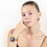 Selencia Slim Stahlgliederarmband für die Apple Watch Series 1 bis 9 / SE (38/40/41 mm) | Series 10 (42 mm) - Gold