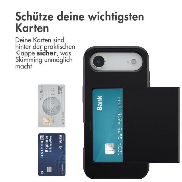 imoshion Backcover mit Kartenfach Apple iPhone Air - Schwarz
