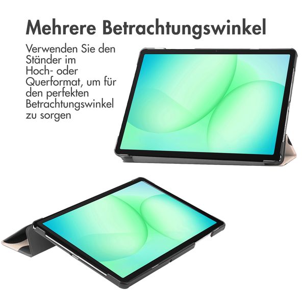 imoshion Design Trifold Klaphülle Samsung Galaxy Tab A11 Plus - Leopard