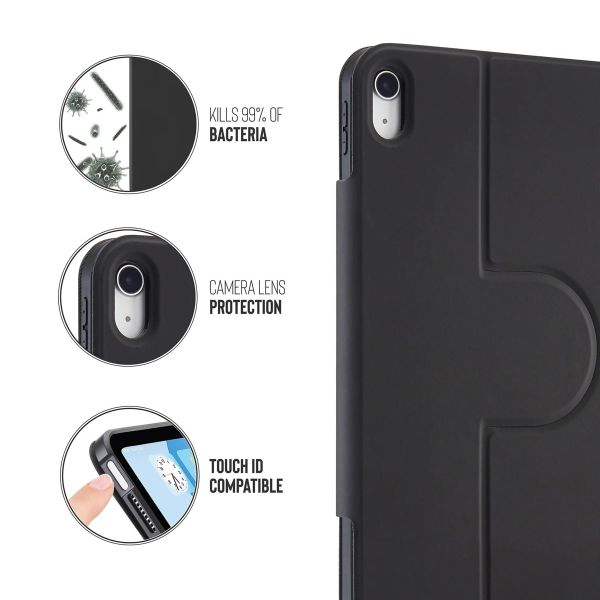 Pipetto Origami No5 Rotating Folio Case Apple iPad Air 13 Zoll (2025) M3 / (2024) M2 - Schwarz