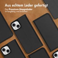 Accezz Premium Leather Slim Klapphülle Apple iPhone 15 - Schwarz