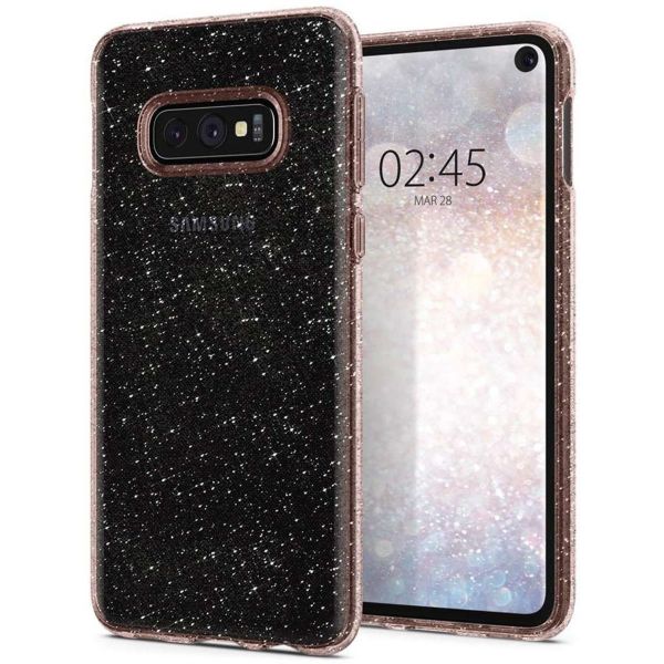 Spigen Liquid Crystal Glitter Case Rosa für Samsung Galaxy S10e