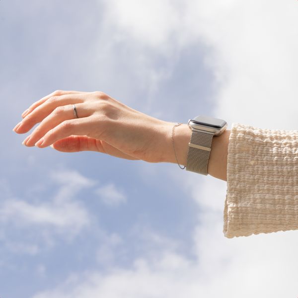 imoshion Mailändische Magnetarmband für Apple Watch | 38/40/41/42 mm - Silber