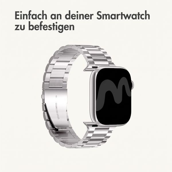 imoshion Edelstahlarmband für Apple Watch | 44/45/46/49 mm - Silber