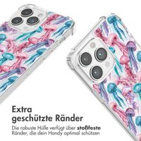 imoshion Design Hülle mit Band Apple iPhone 14 Pro - Jellyfish Watercolor