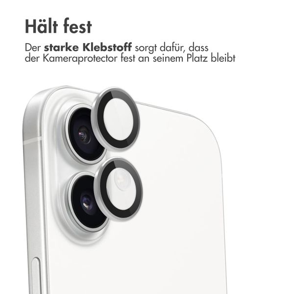imoshion 2er-Pack Objektivschutz für Kamera für das Apple iPhone 16 / 16 Plus - Weiß