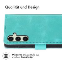 imoshion Klapphülle mit Kordel für das Samsung Galaxy S25 - Türkis