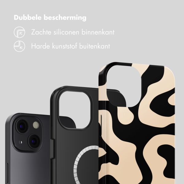 Selencia Vivid Rückabdeckung mit MagSafe Apple iPhone 13 - Art Wave Black