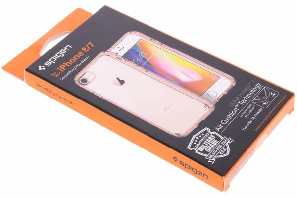 Spigen Roségoldfarbenes Ultra Hybrid Case iPhone SE (2022 / 2020) / 8 / 7