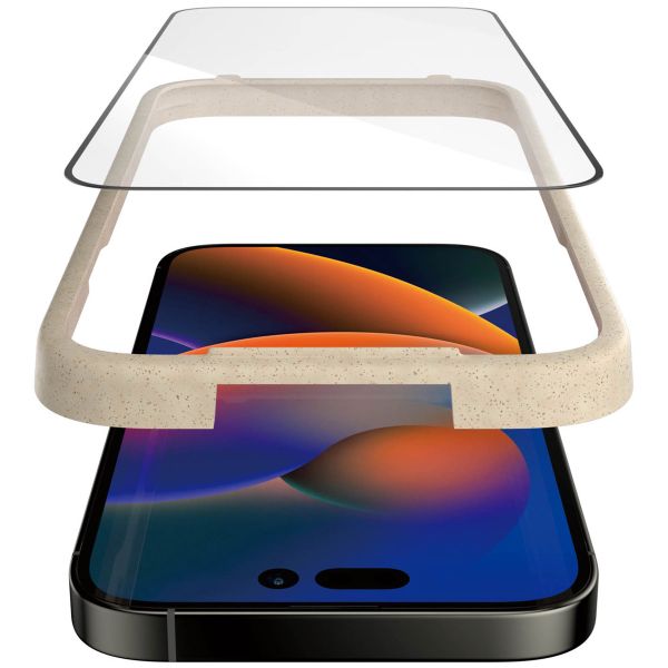 PanzerGlass Ultra-Wide Fit Antibakterieller Displayschutz mit Applikator für das Apple iPhone 14 Pro Max