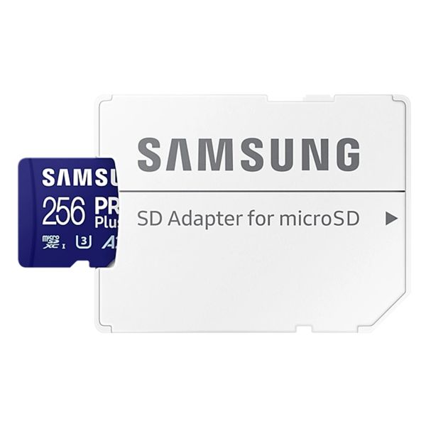 Samsung PRO Plus microSD 2023 - 256GB - Inklusive SD-Adapter - UHS-I/U3/Full HD/4K UHD