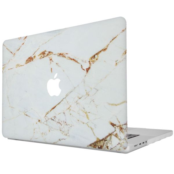 imoshion Design Laptop Cover für das MacBook Pro 16 Zoll (2021 / 2023 M3 chip / 2024 M4 chip) - A2485 / A2780 / A2991 / A3186 / A3403 - White Marble